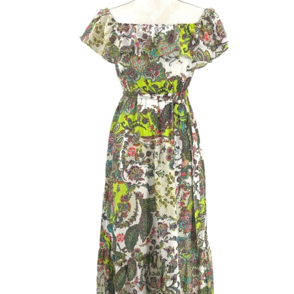 GRACE ELEMENT OFF THE SHOULDER COTTON MAXI DRESS